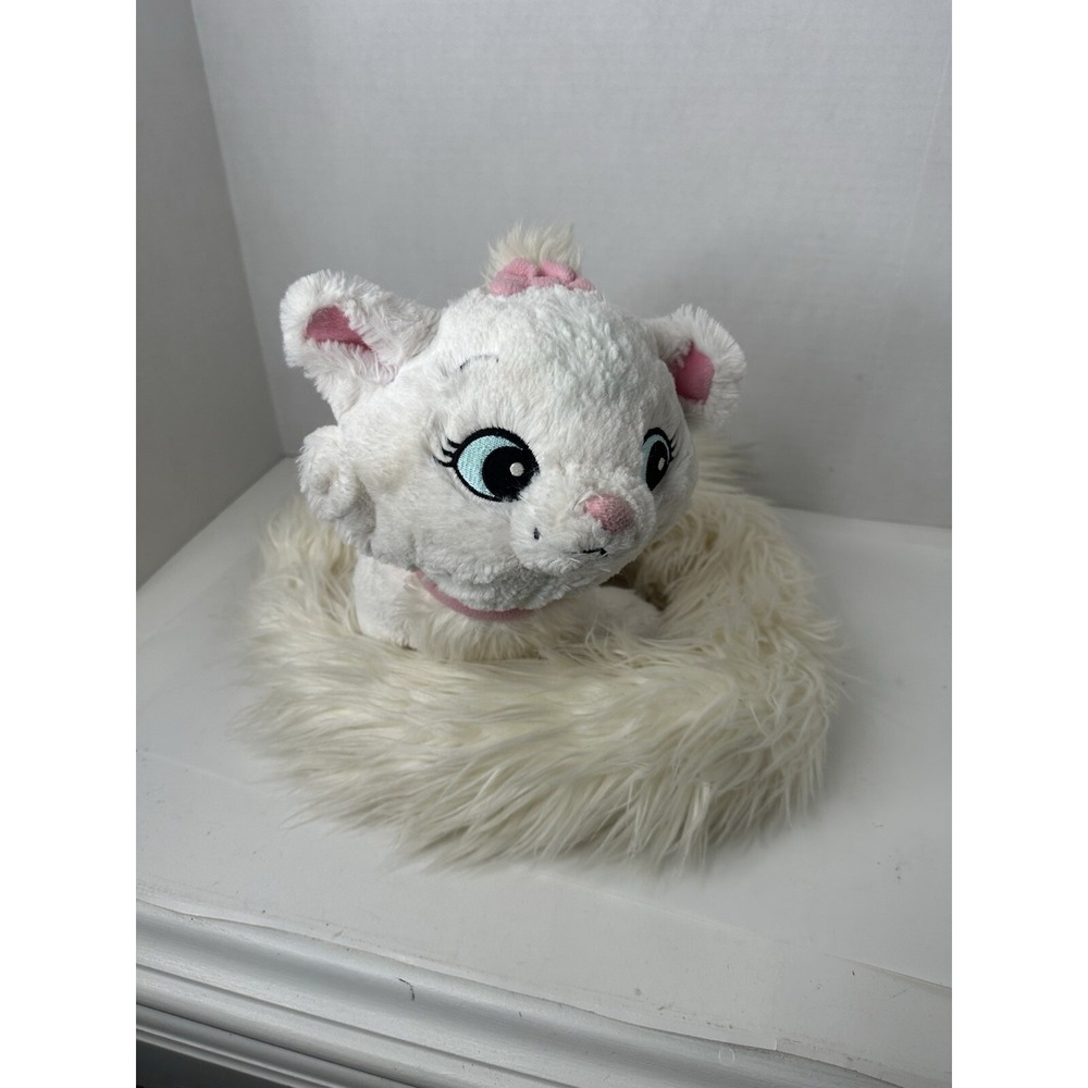 Disney Parks Aristocats Marie 12in Long Tail Scarf Plush White Kitten